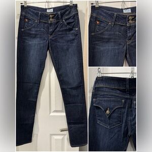 HUDSON Dark Blue Women's Jeans with Buttoned Pockets